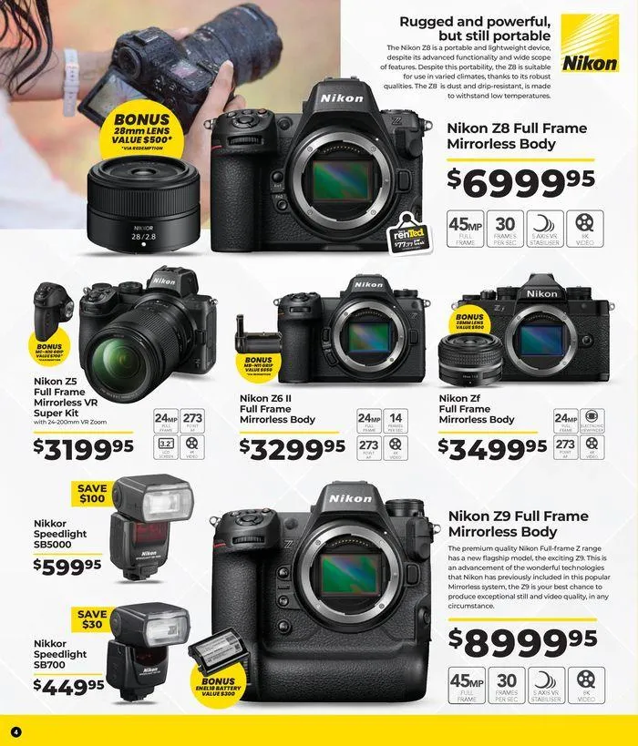Nikon Catalogue - Catalogue valid from 29 August to 1 September 2024 - page 4
