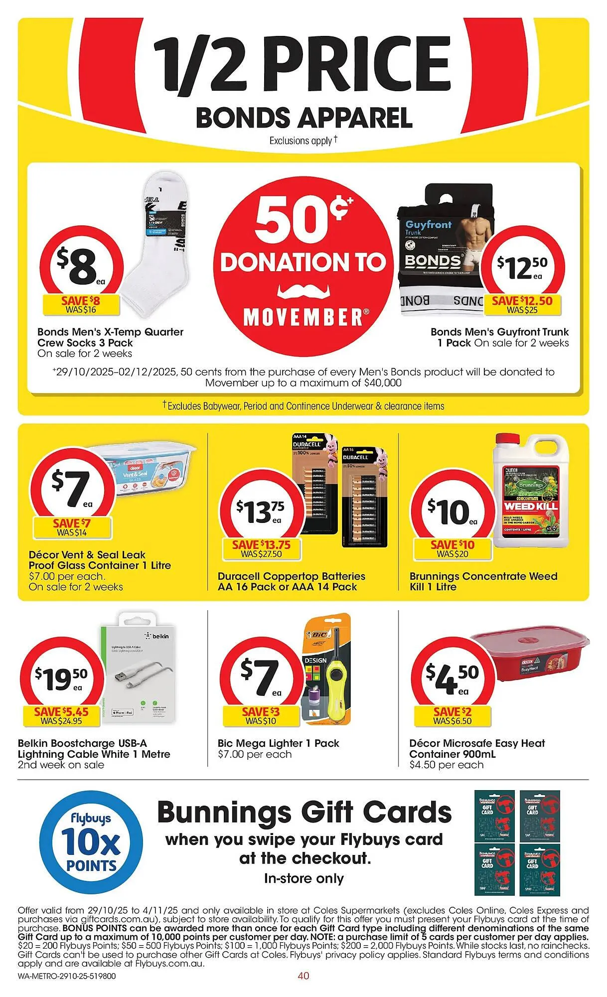 Coles catalogue - Catalogue valid from 29 October to 4 November 2025 - page 40