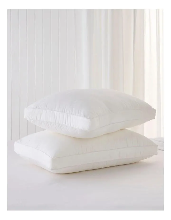 Gusseted Pillow 2 Pack in White