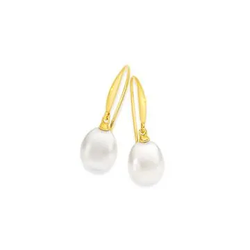 9ct Cultured Freshwater Pearl Earrings
