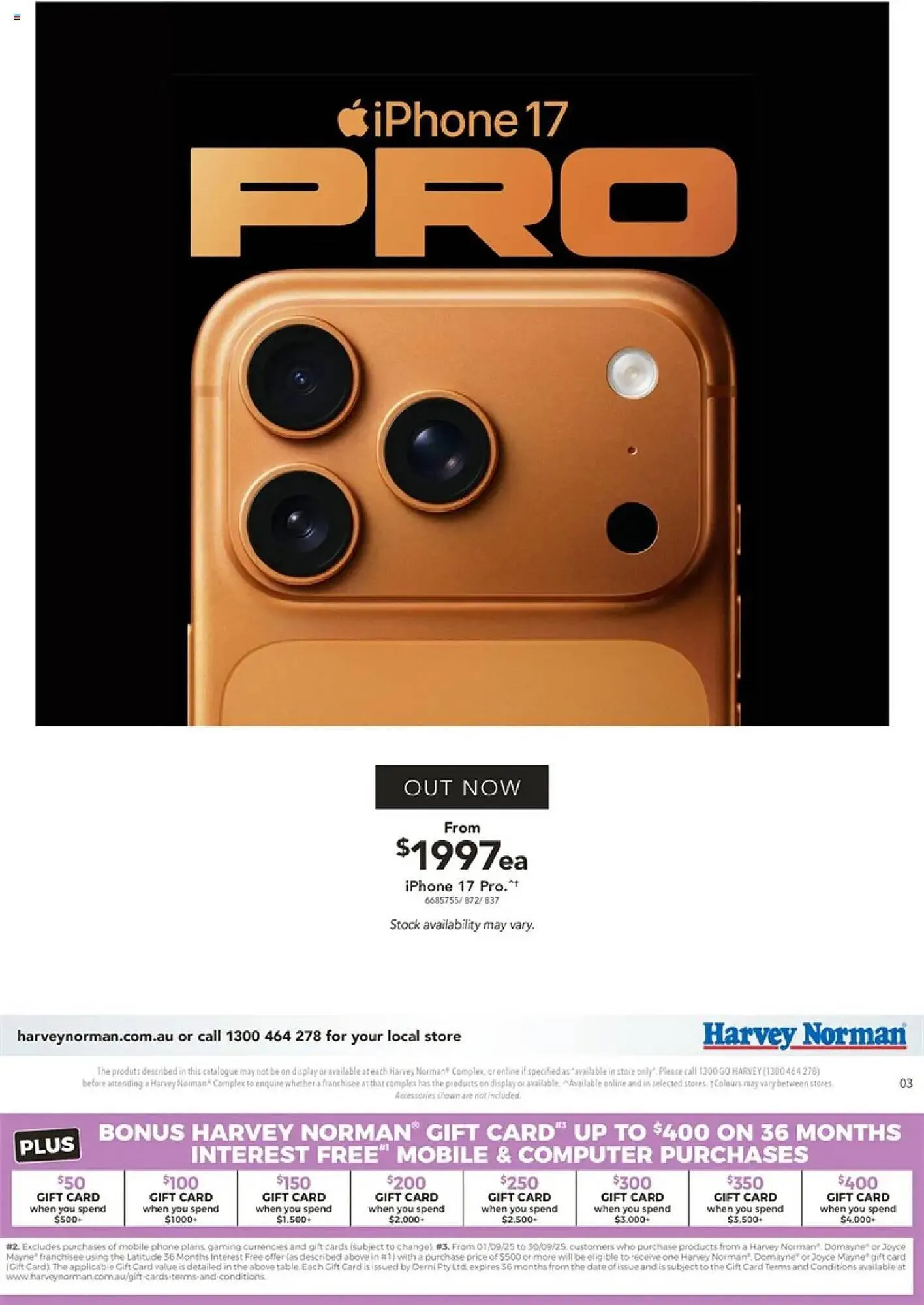Harvey Norman catalogue - Catalogue valid from 18 September to 30 September 2025 - page 3