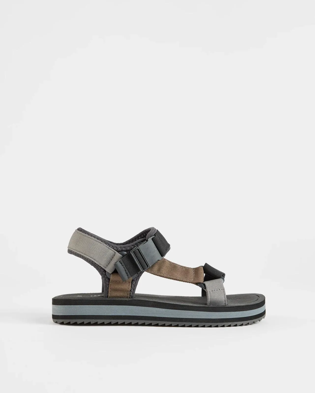 Mens Adjustable Sandal - Black