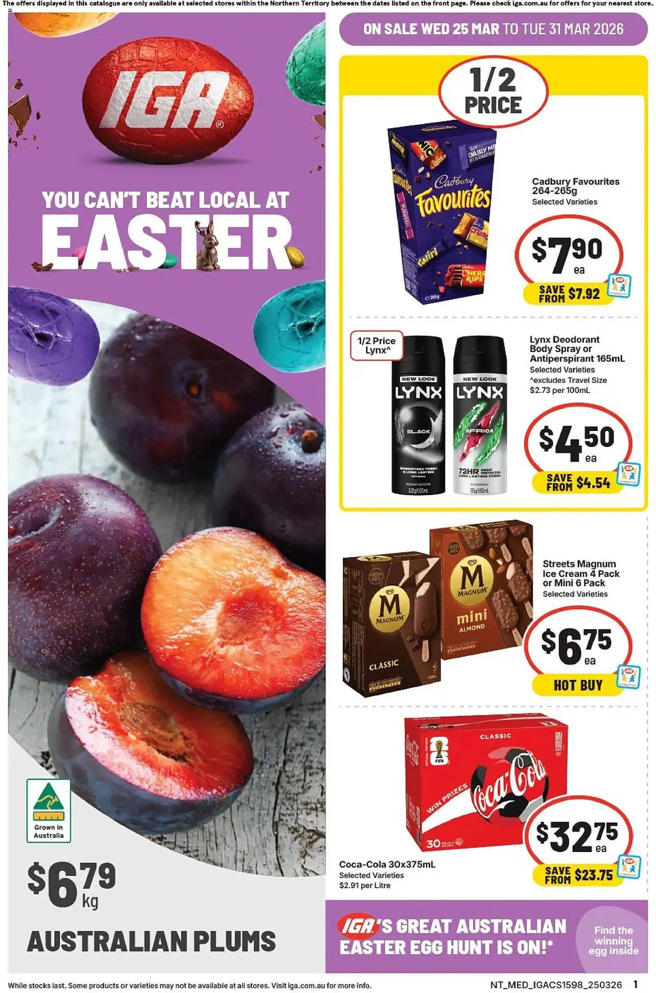 IGA catalogue - Catalogue valid from 25 March to 31 March 2026 - page 1