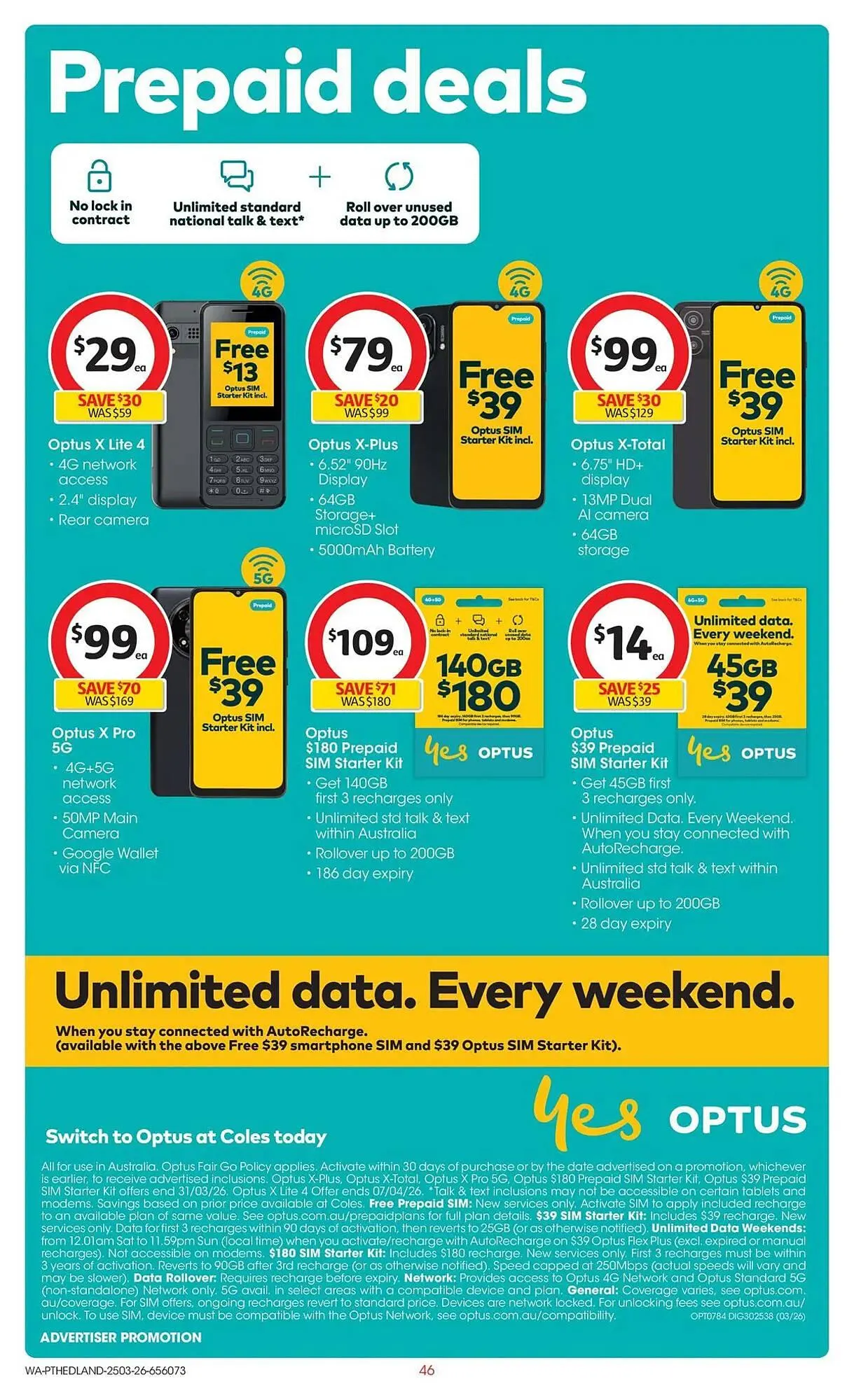 Coles catalogue - Catalogue valid from 25 March to 31 March 2026 - page 46
