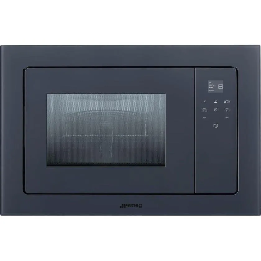 Smeg FMIA120G Linea 20L Neptune Grey Built In Microwave Oven