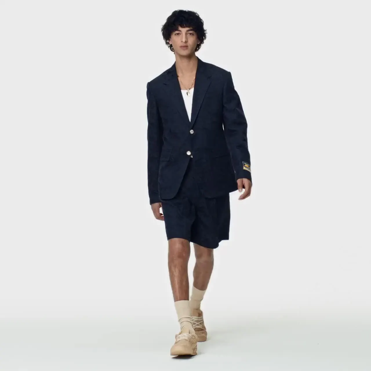 Monogram Single-Breasted Cotton-Blend Pont Neuf Jacket