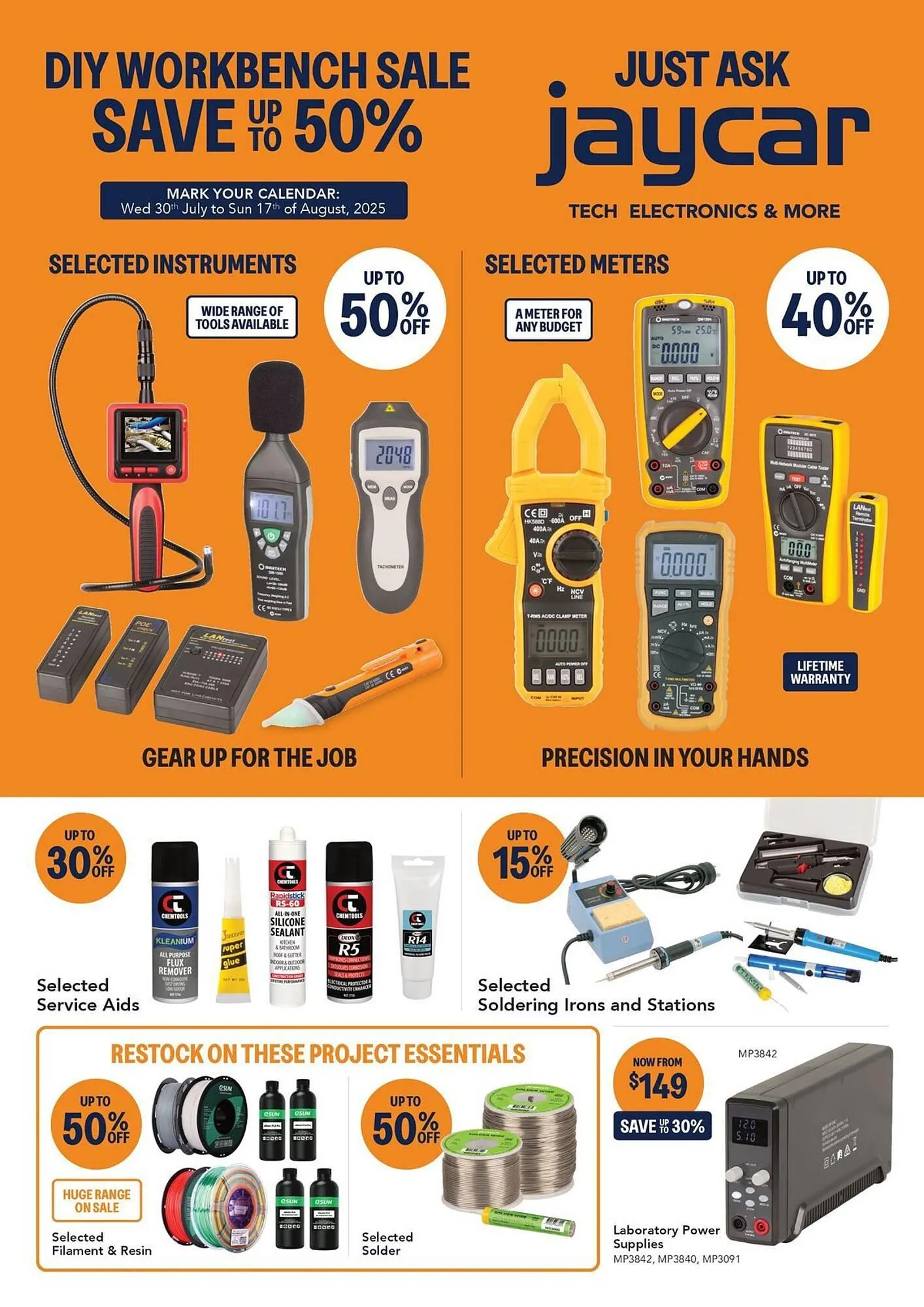 Jaycar Electronics catalogue - Catalogue valid from 30 July to 17 August 2025 - page 1