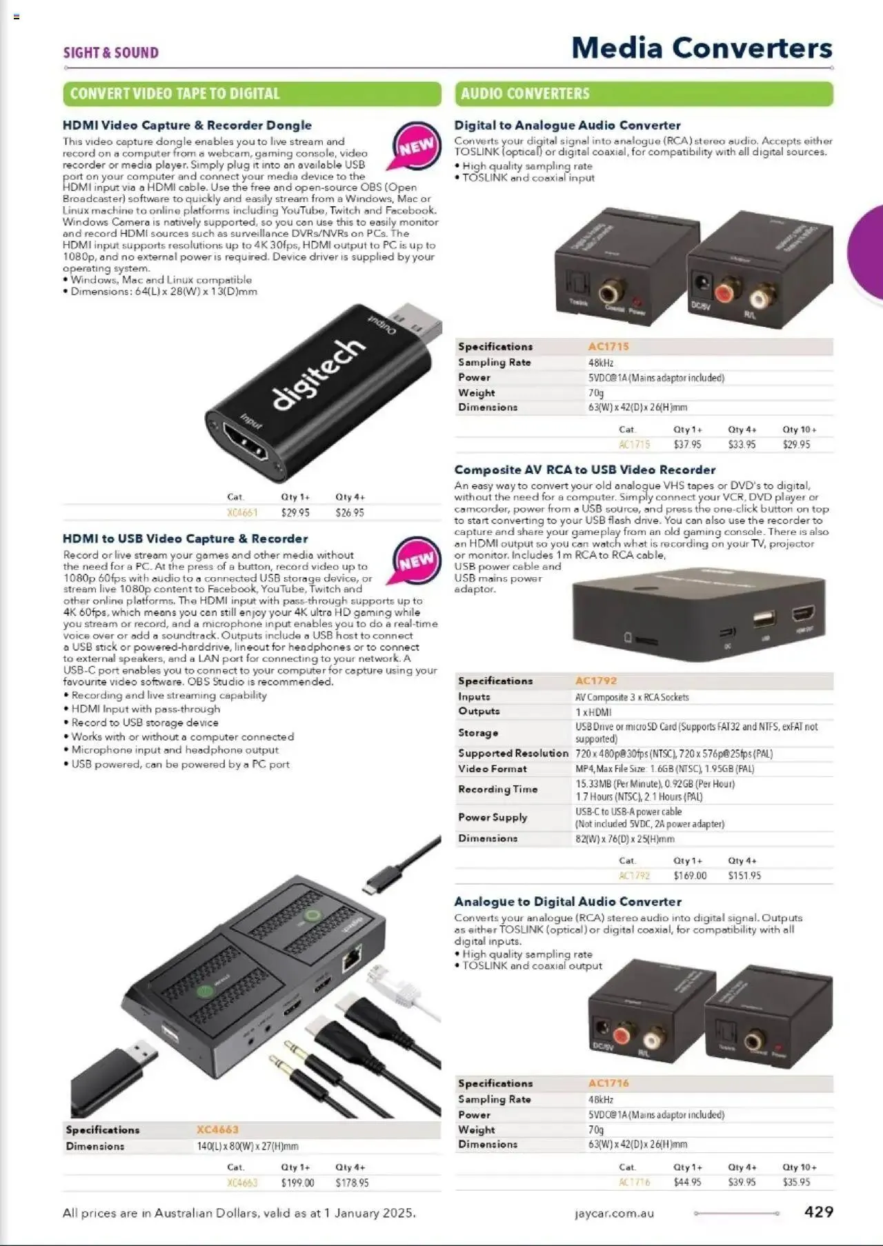 Jaycar Celebrating 40 Years in Electronics - Catalogue valid from 1 January to 29 August 2025 - page 358