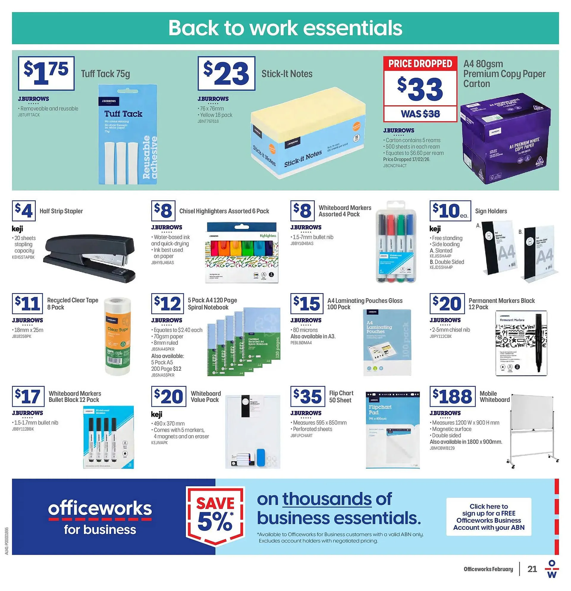 Officeworks catalogue - Catalogue valid from 16 February to 28 February 2026 - page 21