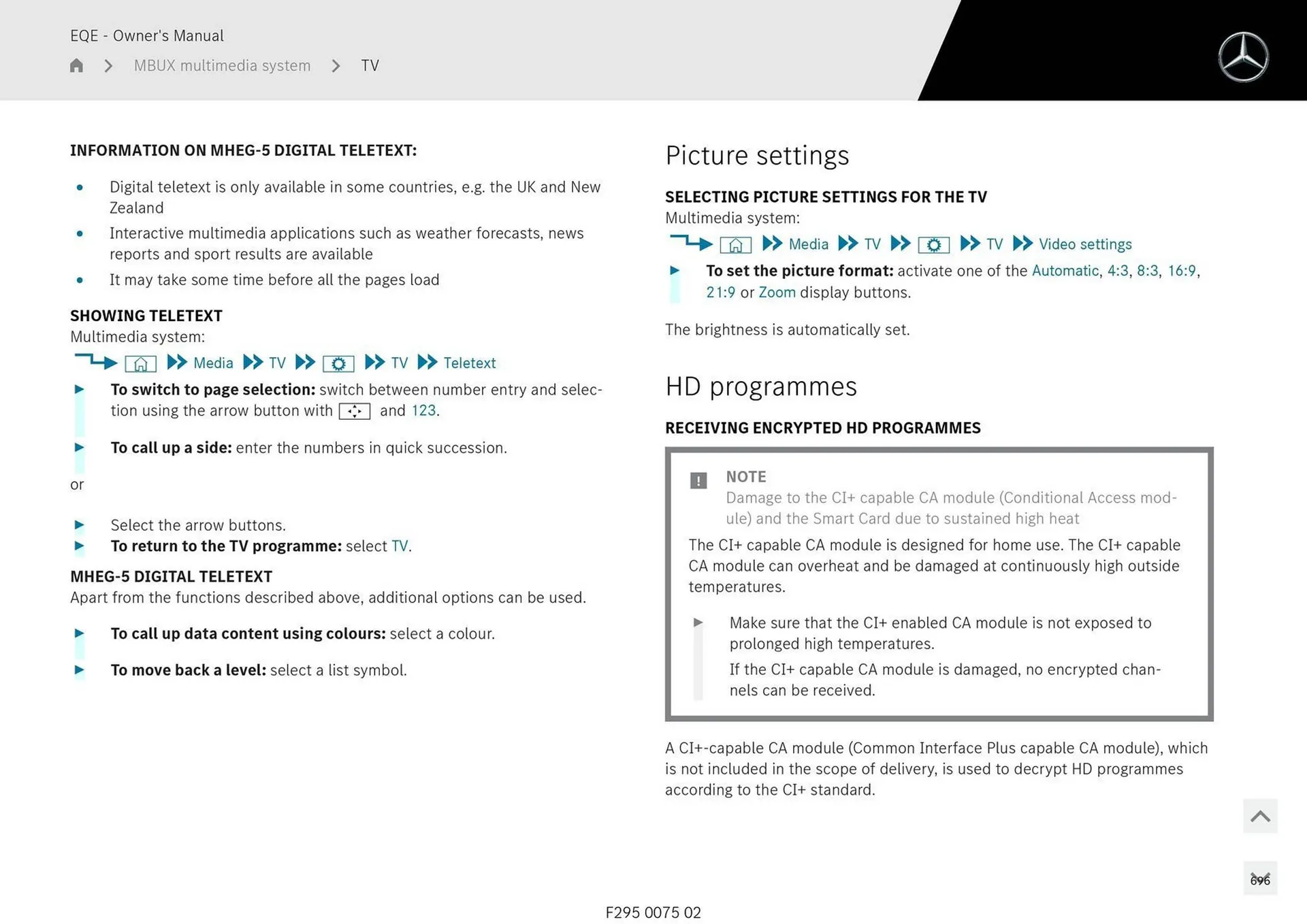Mercedes-Benz catalogue - Catalogue valid from 11 September to 11 September 2025 - page 696