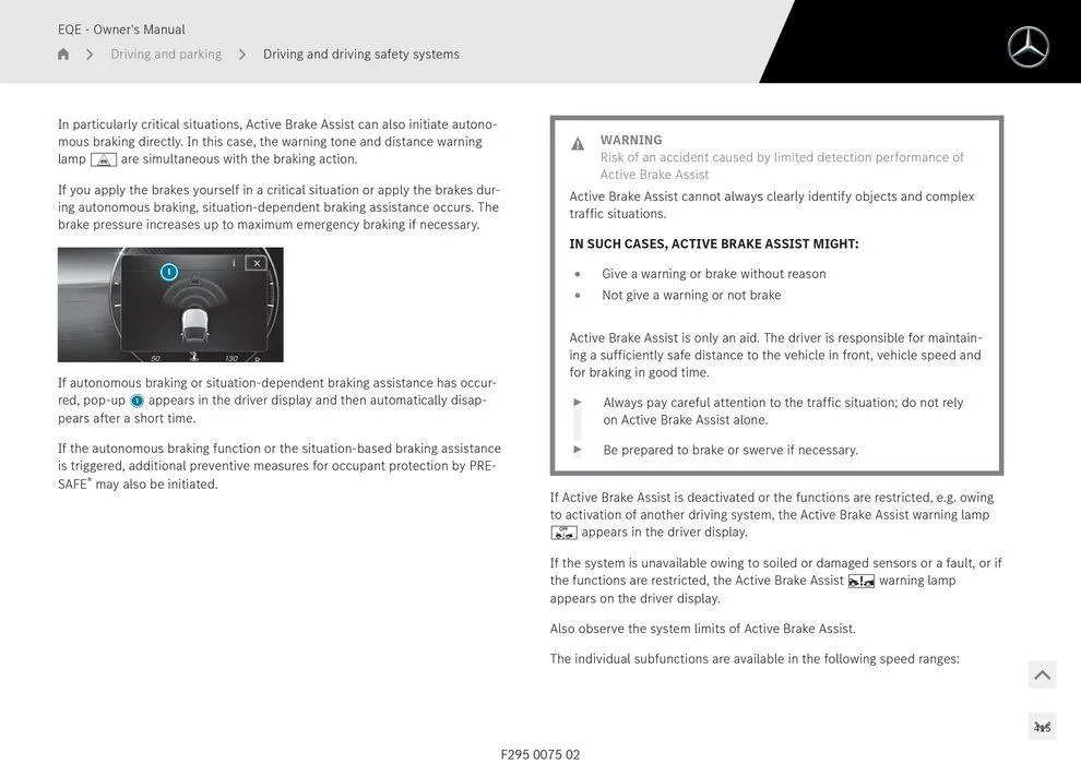 EQE Sedan - Catalogue valid from 11 September to 11 September 2025 - page 415