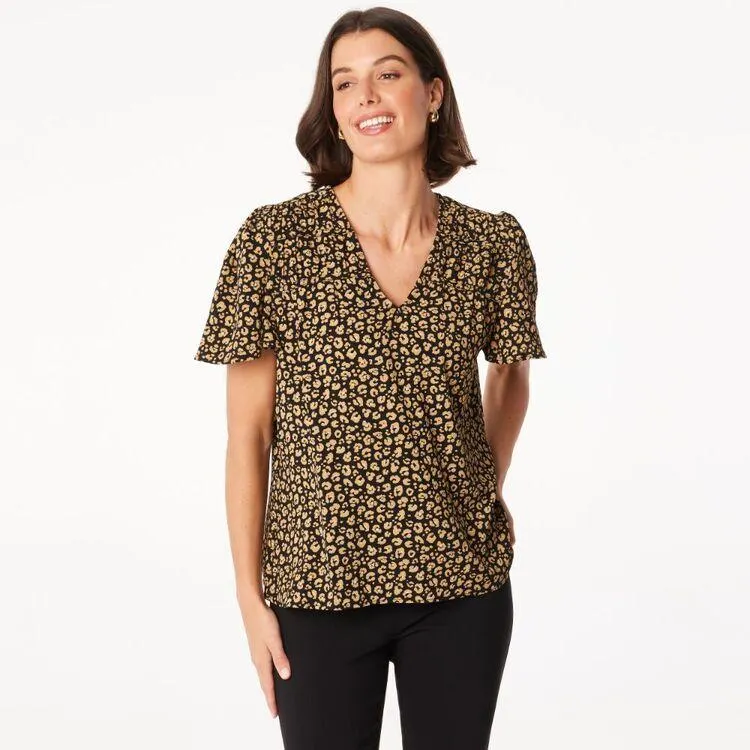 Khoko Smart Women's Bubble Animal Top Black