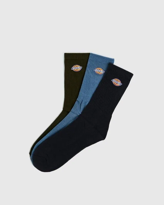 H.S Rockwood 3 Pack Crew Socks Assorted