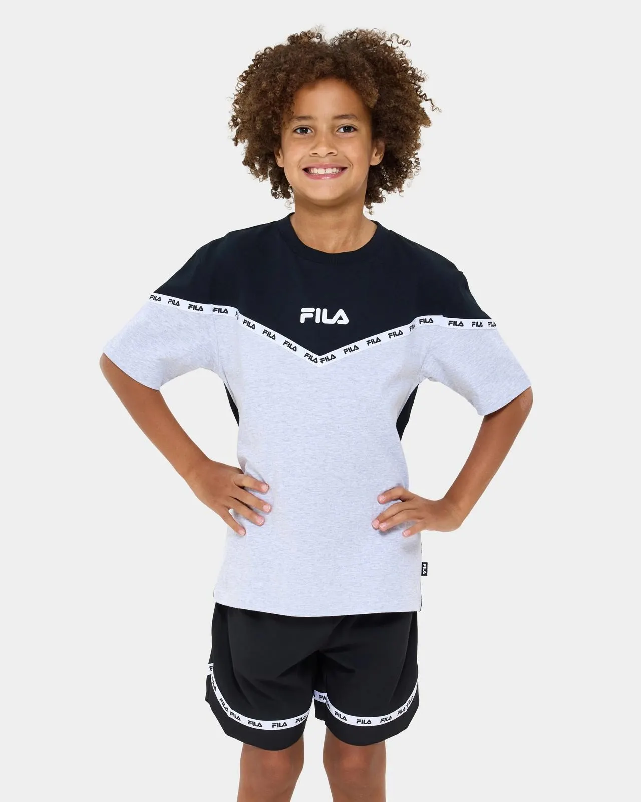 Adam Short Sleeve T-Shirt - Fila - Grey