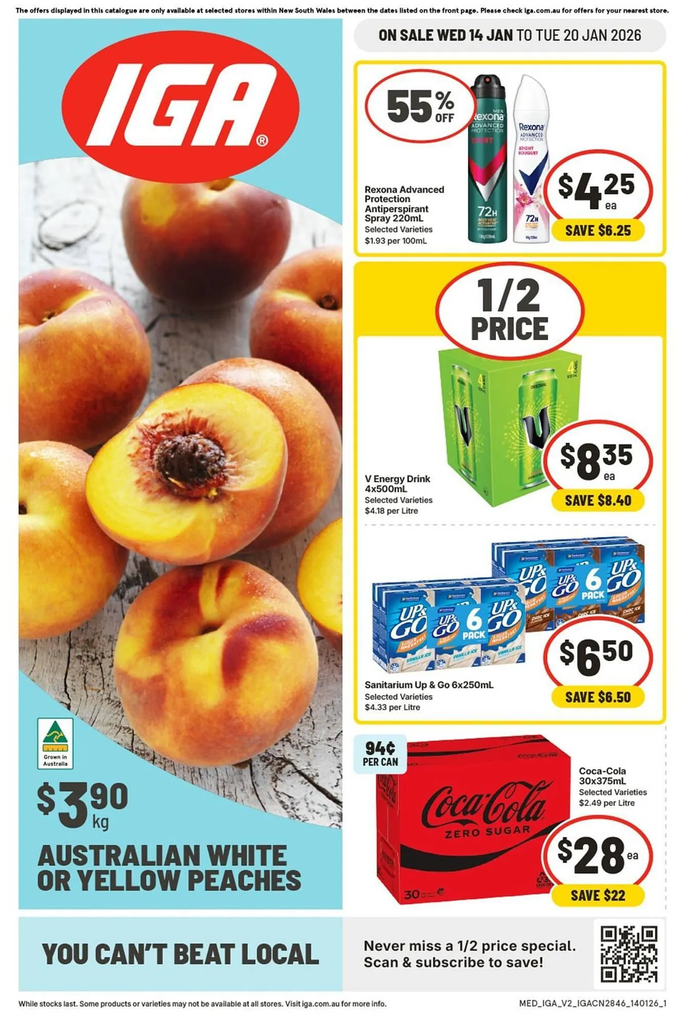 IGA catalogue - Catalogue valid from 14 January to 20 January 2026 - page 1