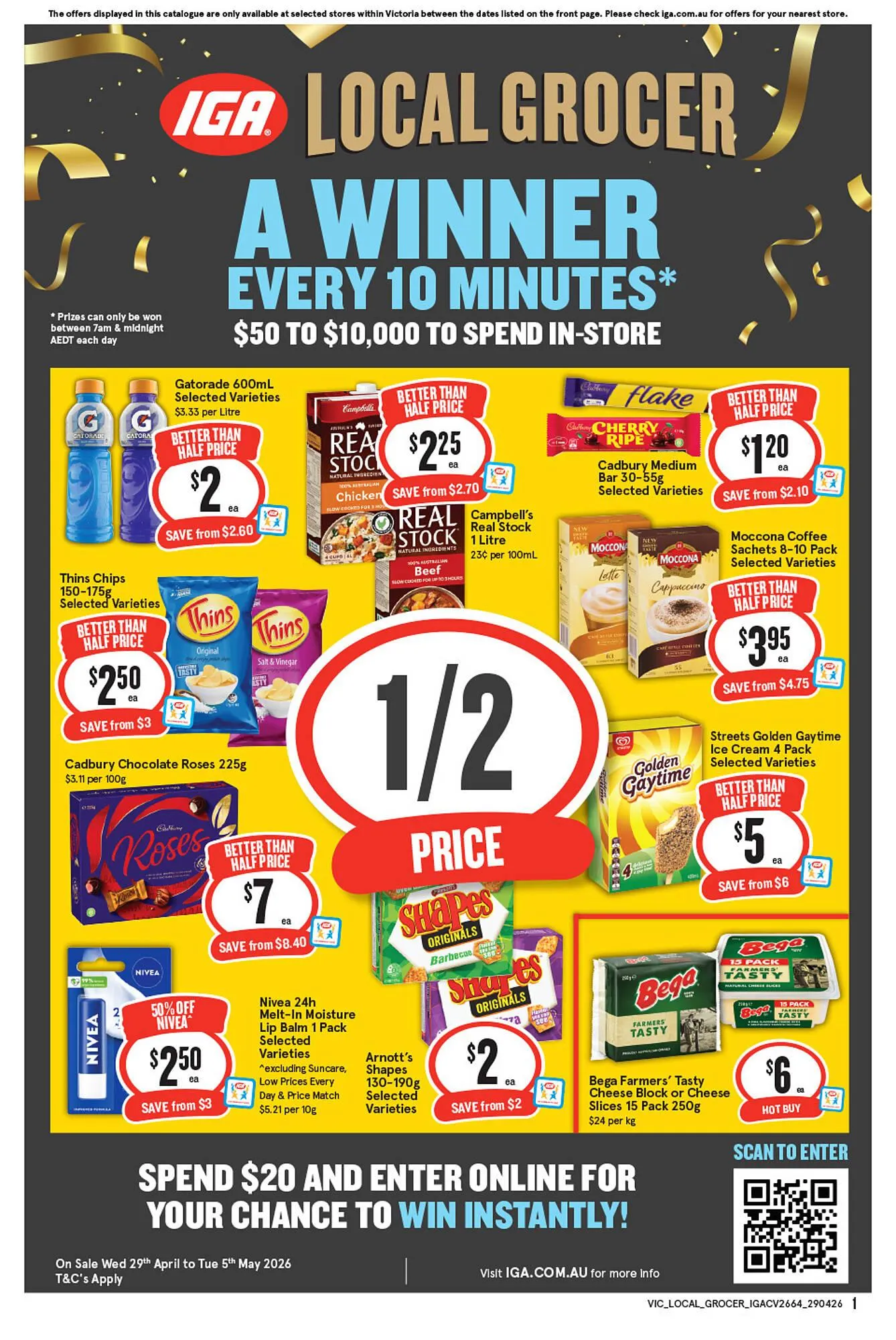 IGA catalogue - Catalogue valid from 29 April to 5 May 2026 - page 1