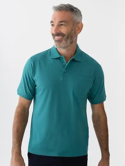 Lowes Plain Jersey Polo Petrol