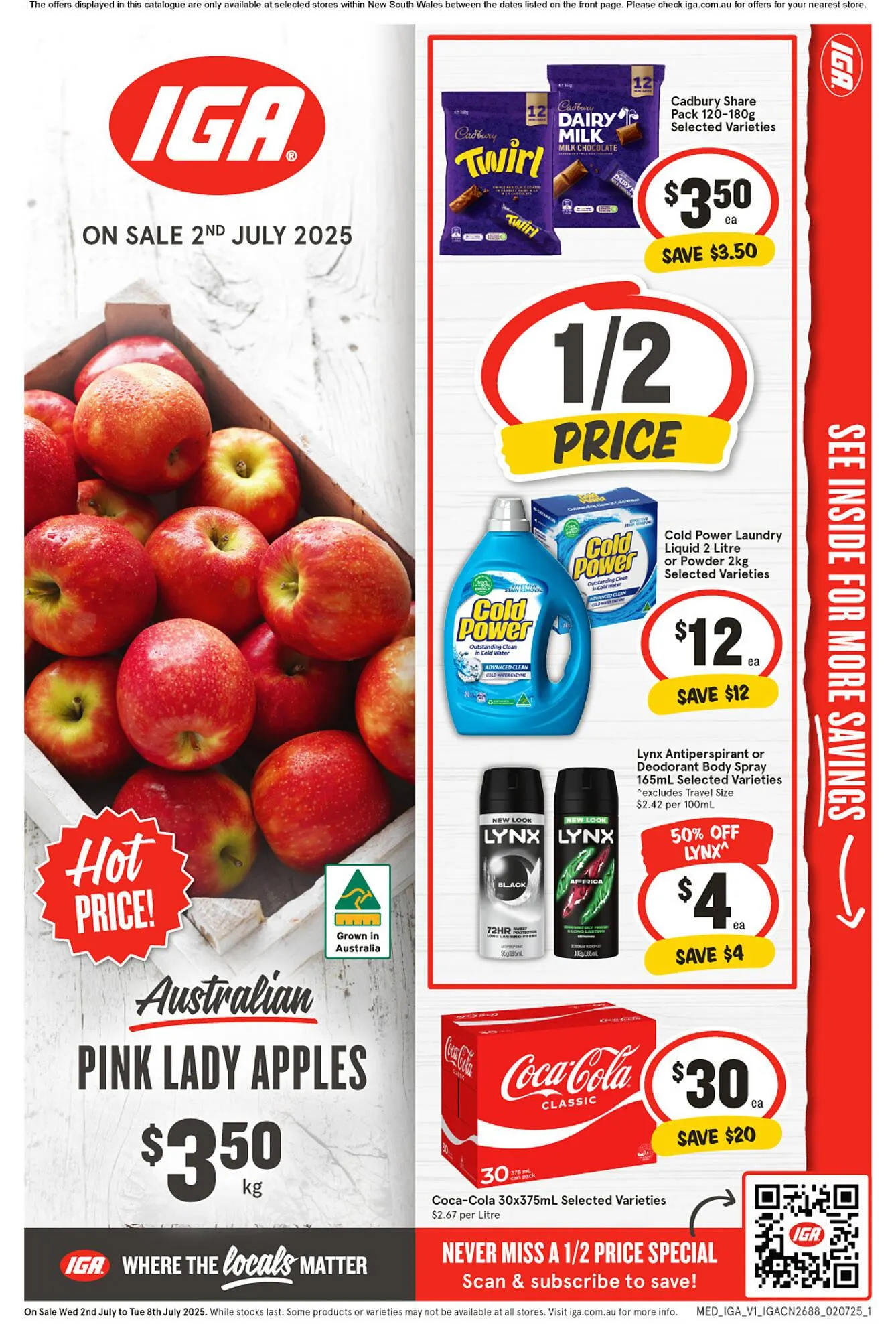 IGA catalogue - Catalogue valid from 2 July to 8 July 2025 - page 1