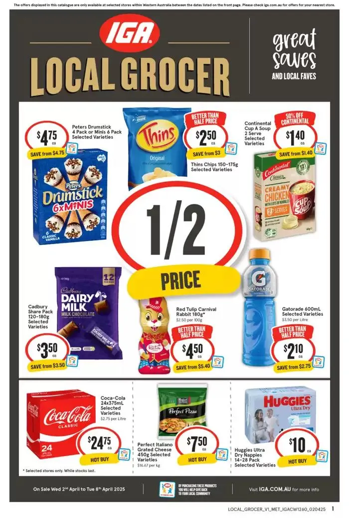 IGA 02/04 - Catalogue valid from 2 April to 8 April 2025 - page 1