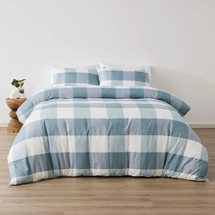 Odyssey Living Salisbury Quilt Cover Set Blue