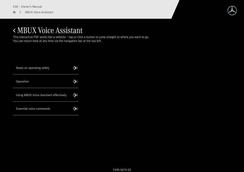 EQE Sedan - Catalogue valid from 11 September to 11 September 2025 - page 509