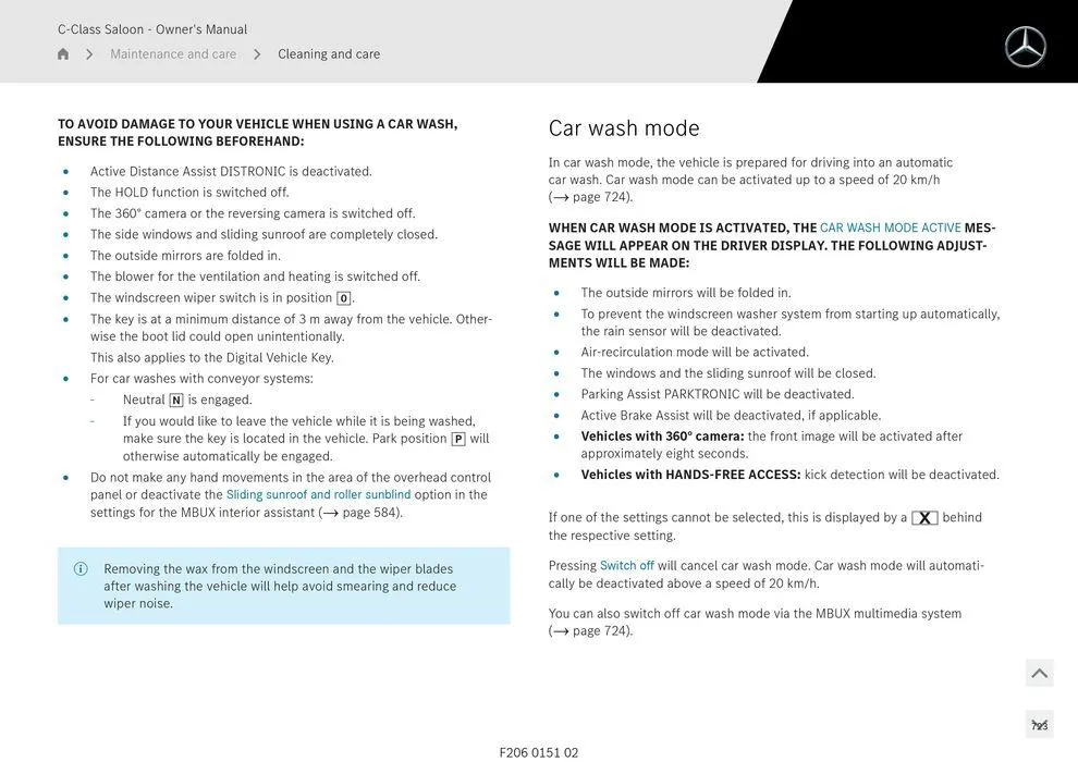 C-Class Sedan - Catalogue valid from 11 September to 11 September 2025 - page 723