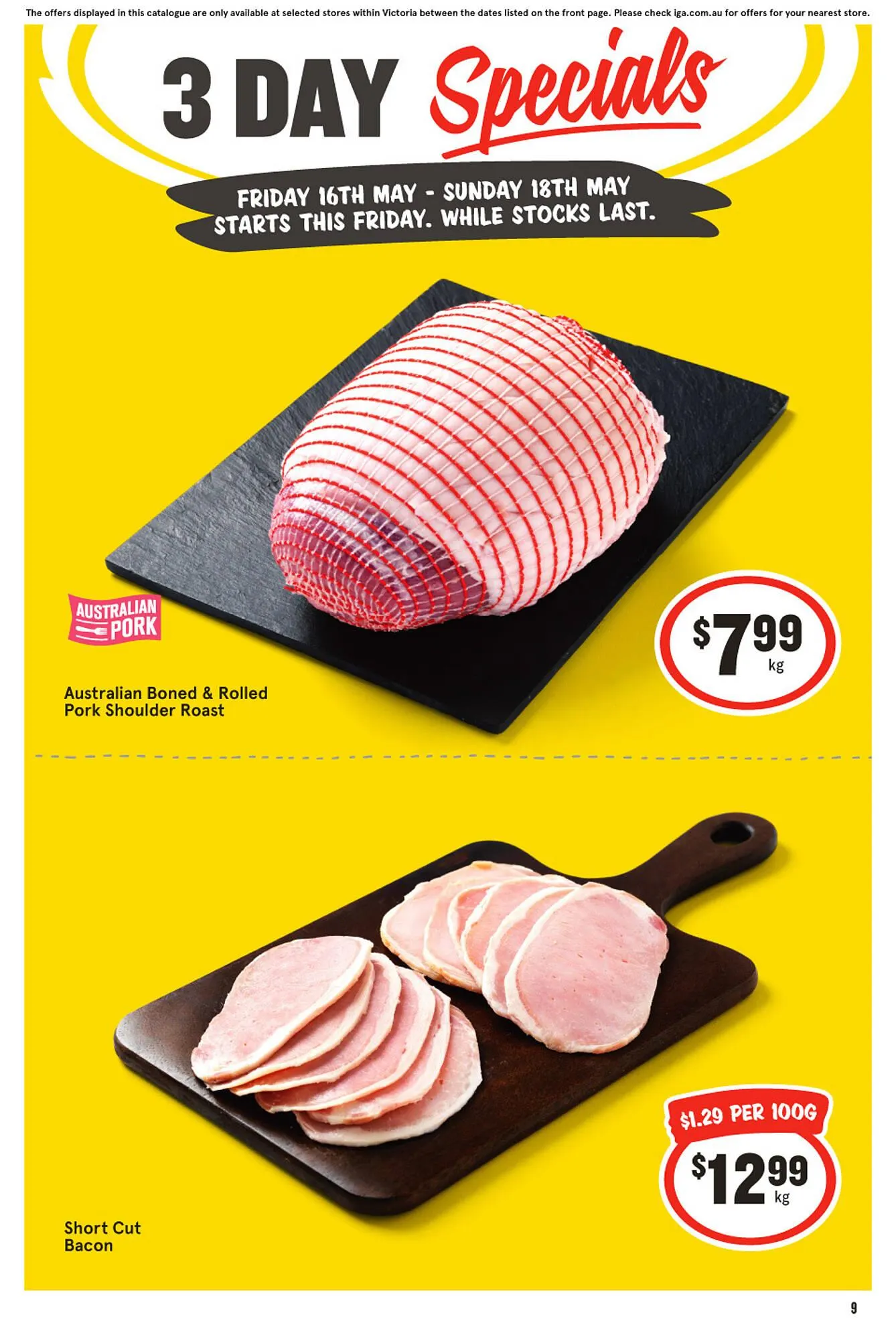 IGA catalogue - Catalogue valid from 16 May to 18 May 2025 - page 1