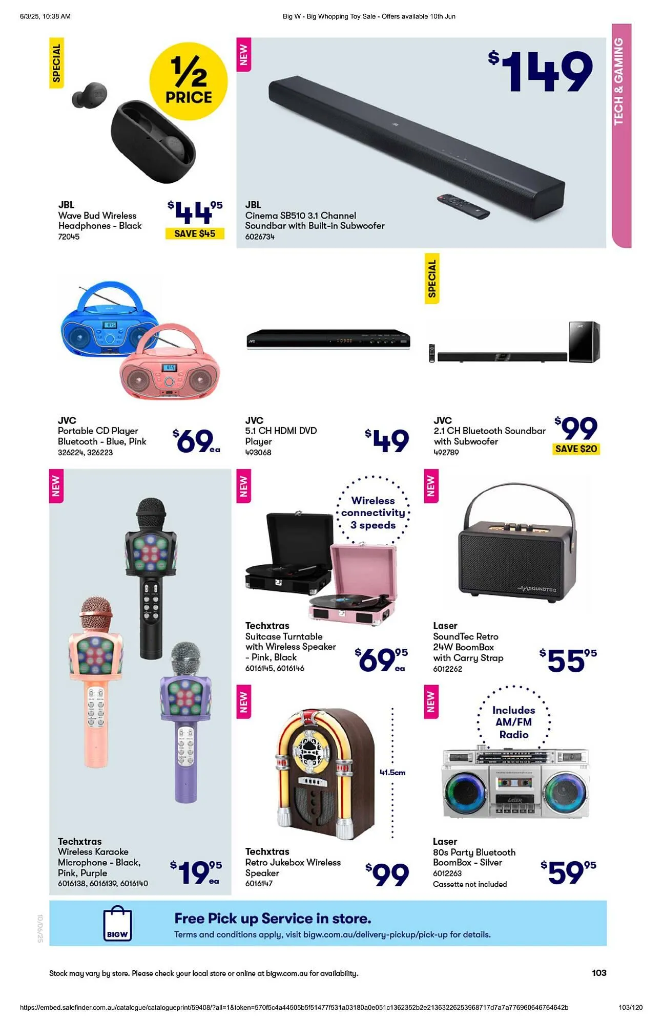 BIG W catalogue - Catalogue valid from 10 June to 9 July 2025 - page 103
