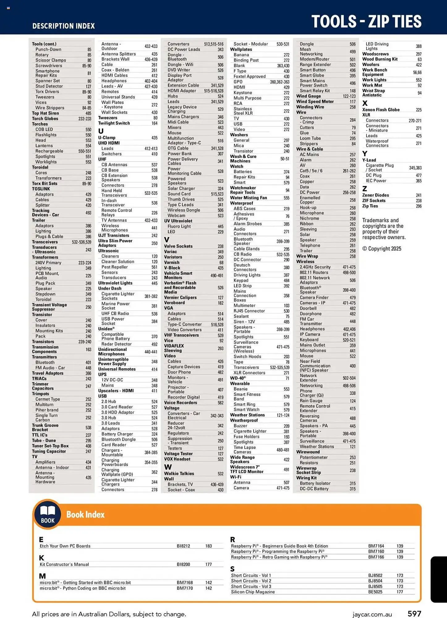 Jaycar Electronics catalogue - Catalogue valid from 8 July to 9 July 2026 - page 597
