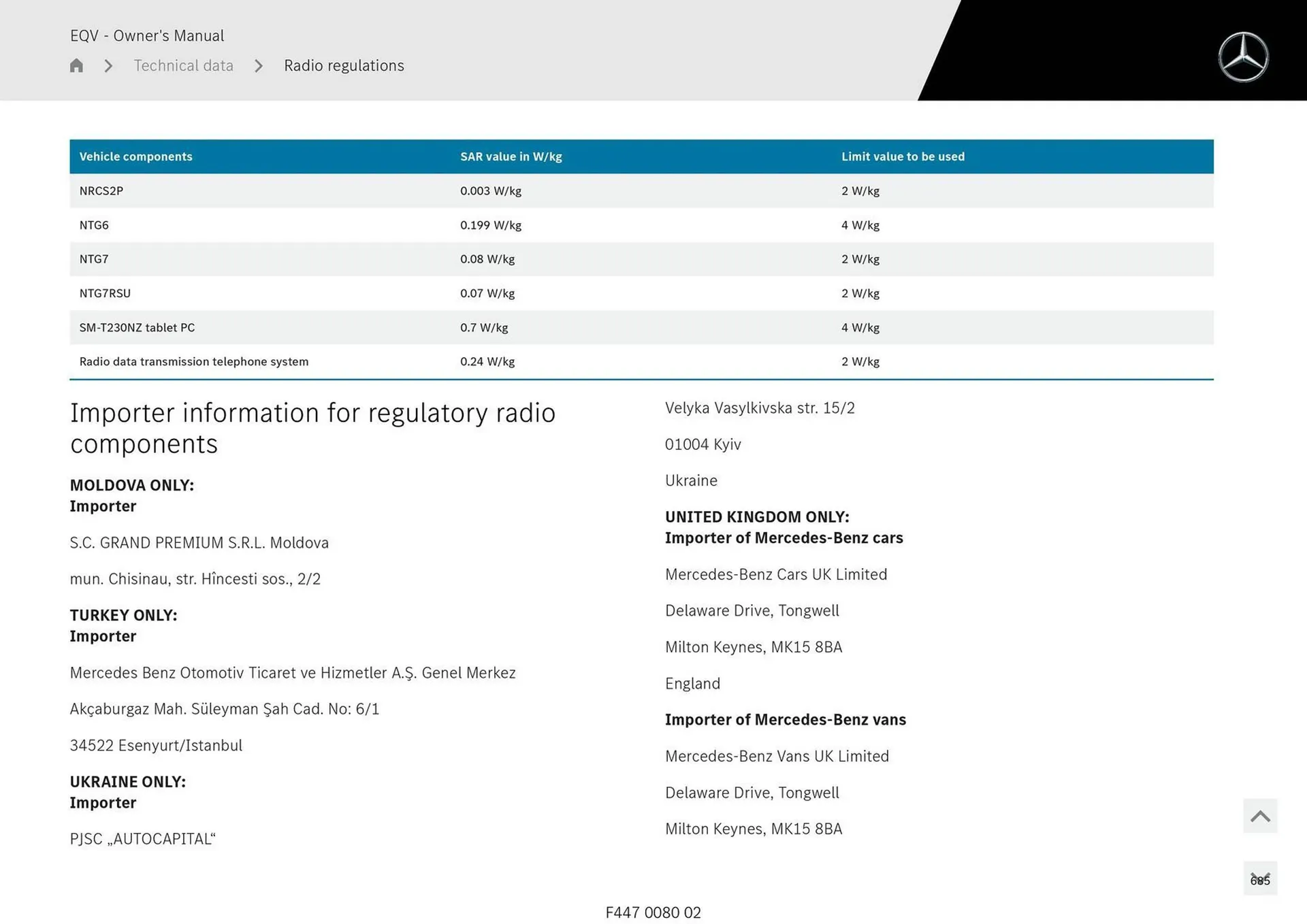 Mercedes-Benz catalogue - Catalogue valid from 11 September to 11 September 2025 - page 685
