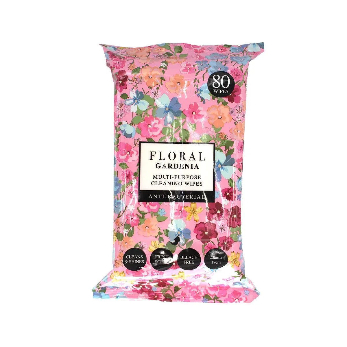Floral Anti-Bacterial Wipes Gardenia 80pk