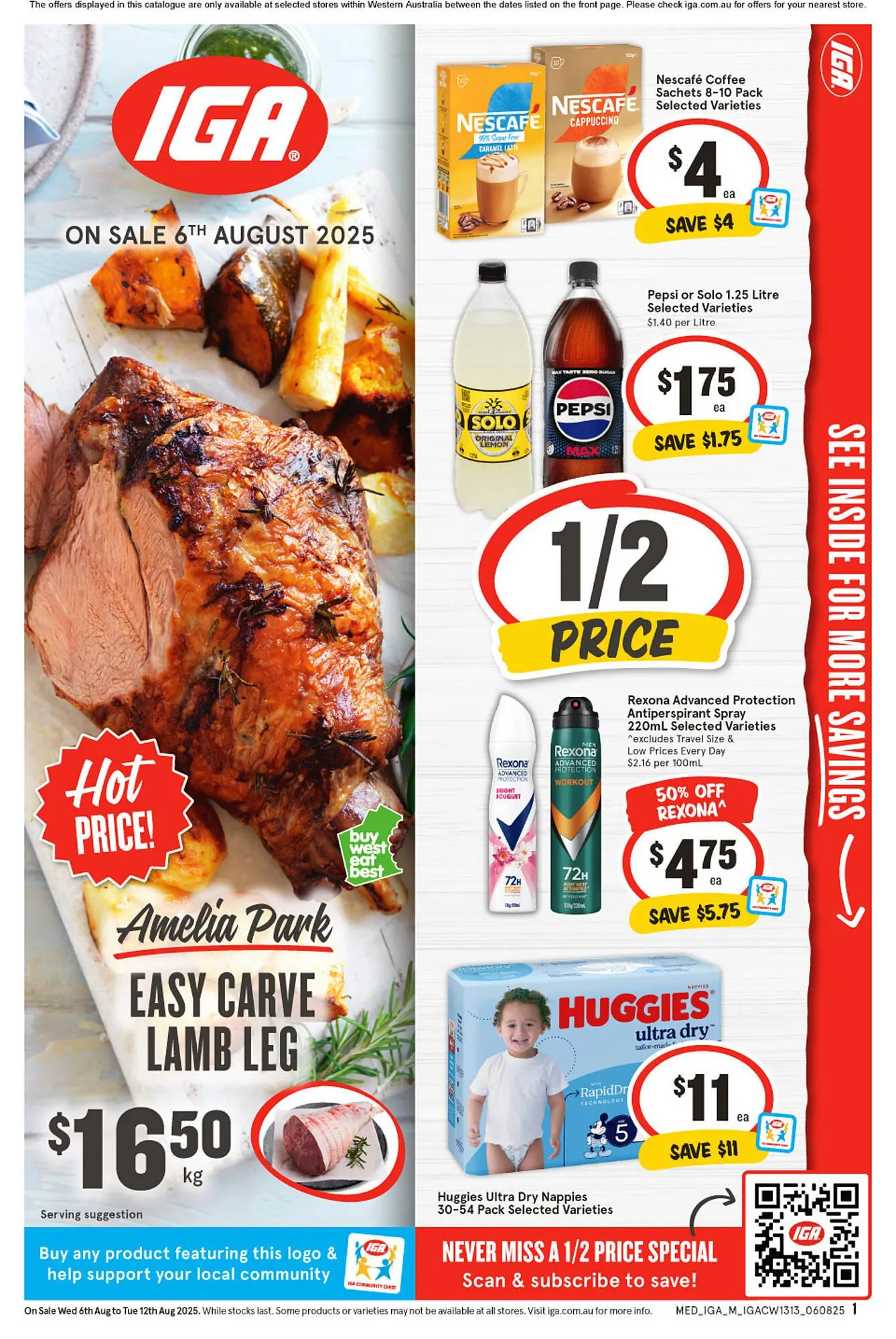 IGA catalogue - Catalogue valid from 6 August to 12 August 2025 - page 1