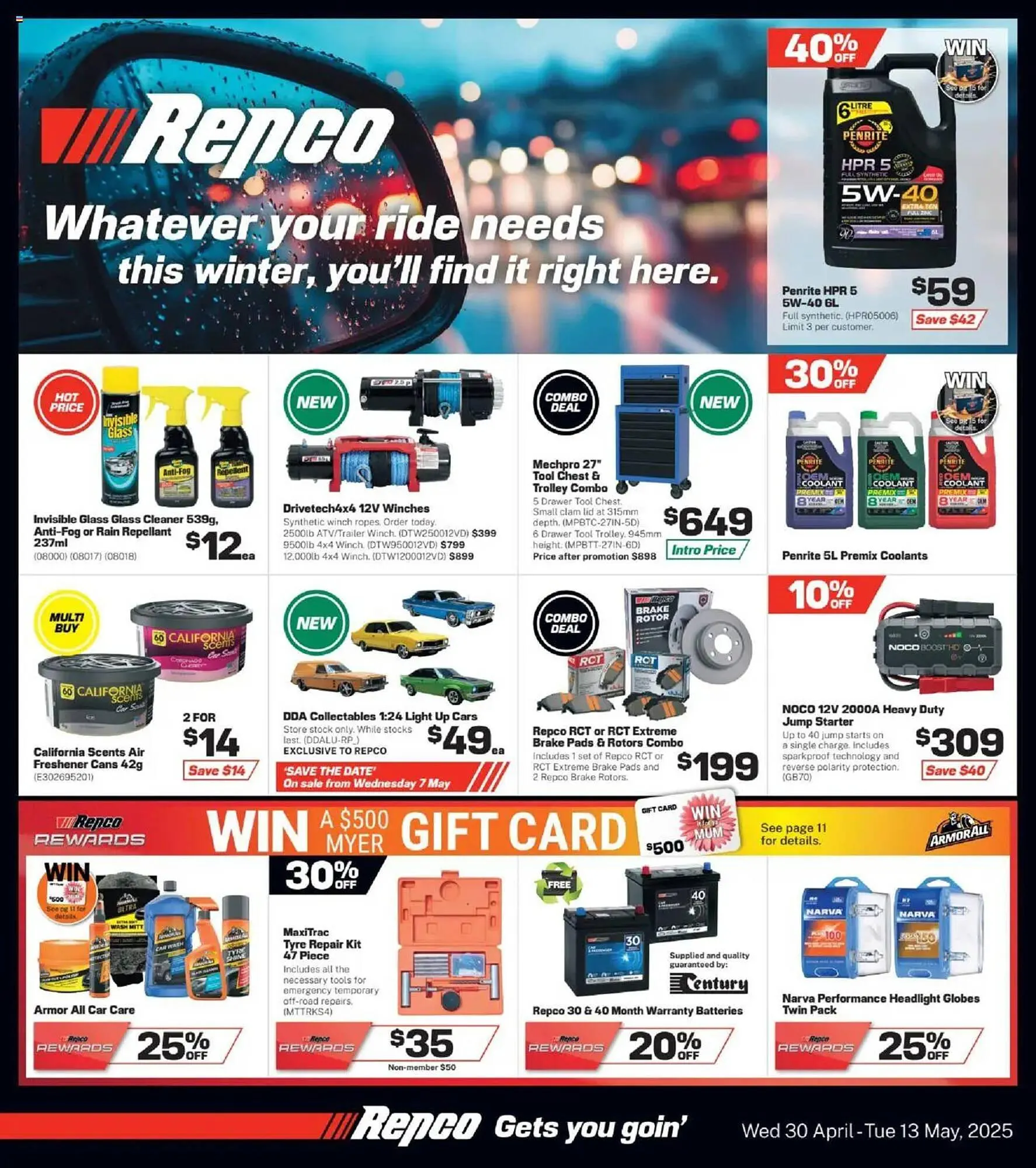 Repco catalogue - Catalogue valid from 30 April to 13 May 2025 - page 1
