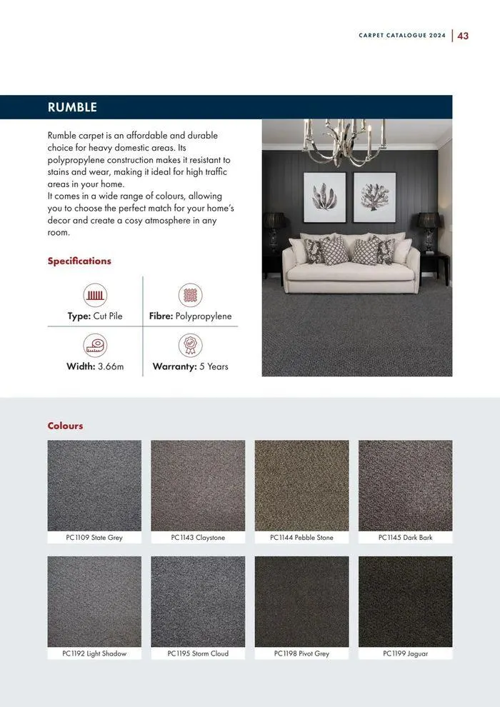 Carpet Catalogue - Catalogue valid from 24 September to 31 December 2024 - page 43