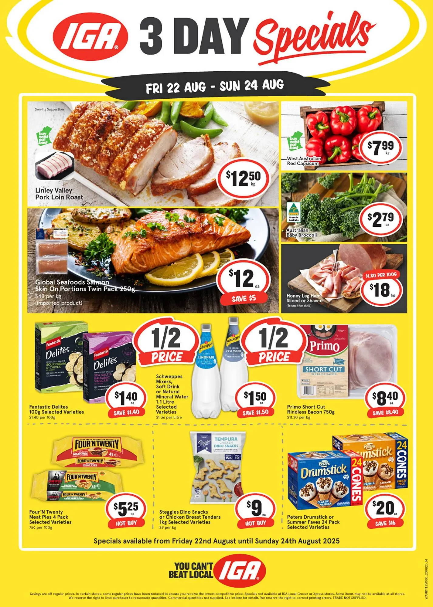 IGA catalogue - Catalogue valid from 22 August to 24 August 2025 - page 1