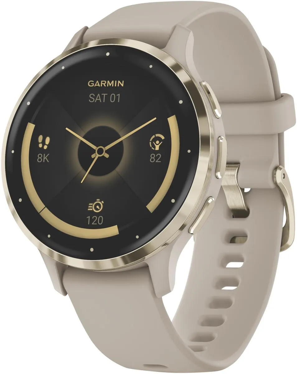 Garmin Venu 3S - French Gray/Soft Gold