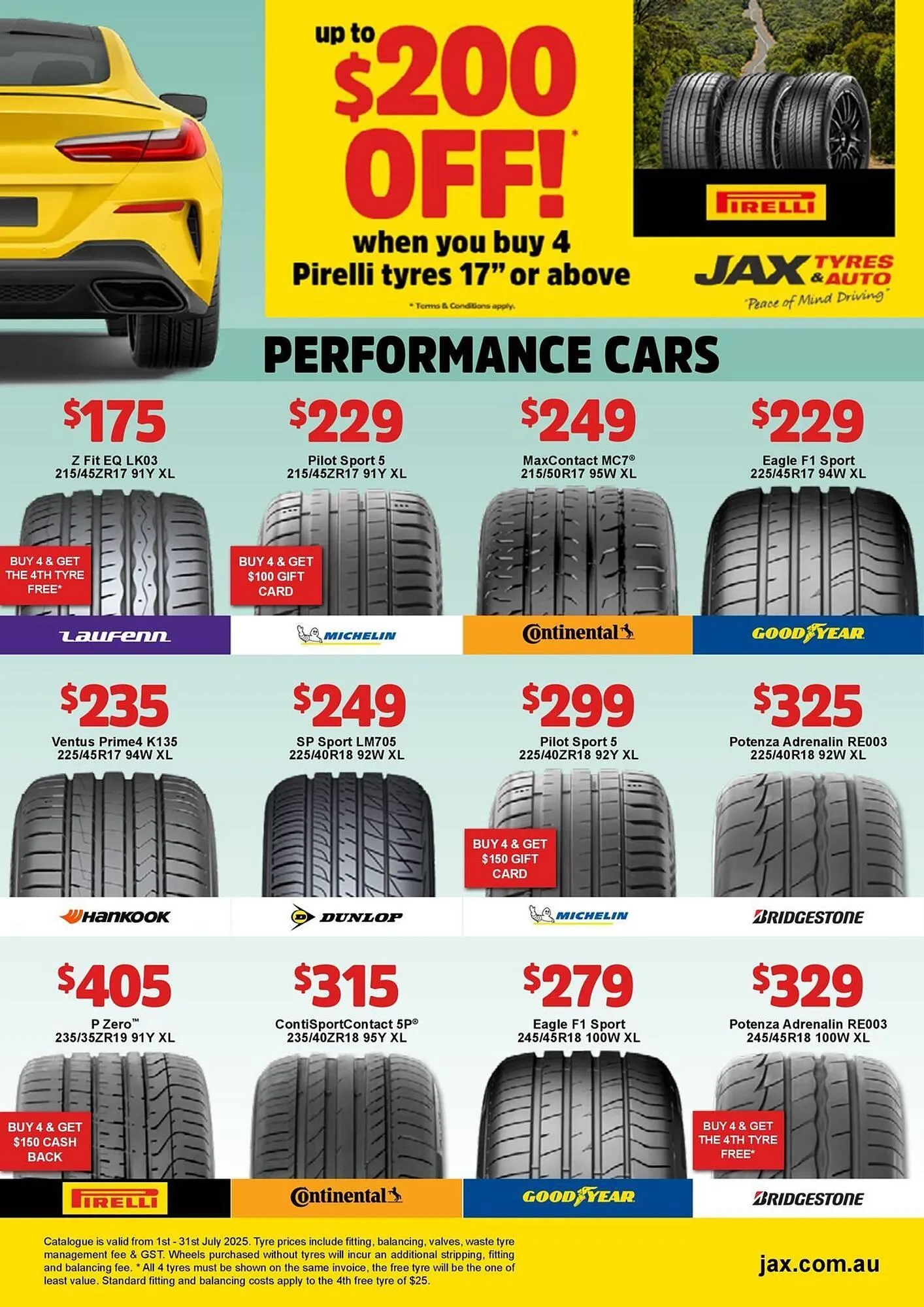 Jax Tyres catalogue - Catalogue valid from 1 July to 31 July 2025 - page 4