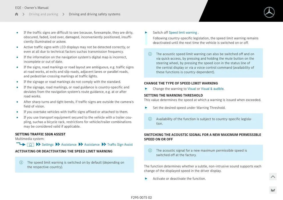 EQE Sedan - Catalogue valid from 11 September to 11 September 2025 - page 427