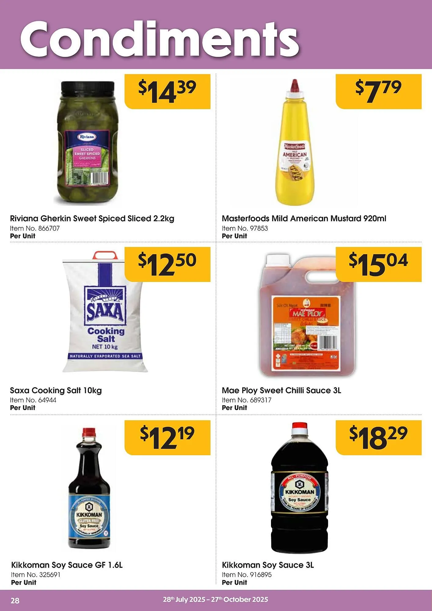 Campbells Wholesale catalogue - Catalogue valid from 28 July to 26 October 2025 - page 28