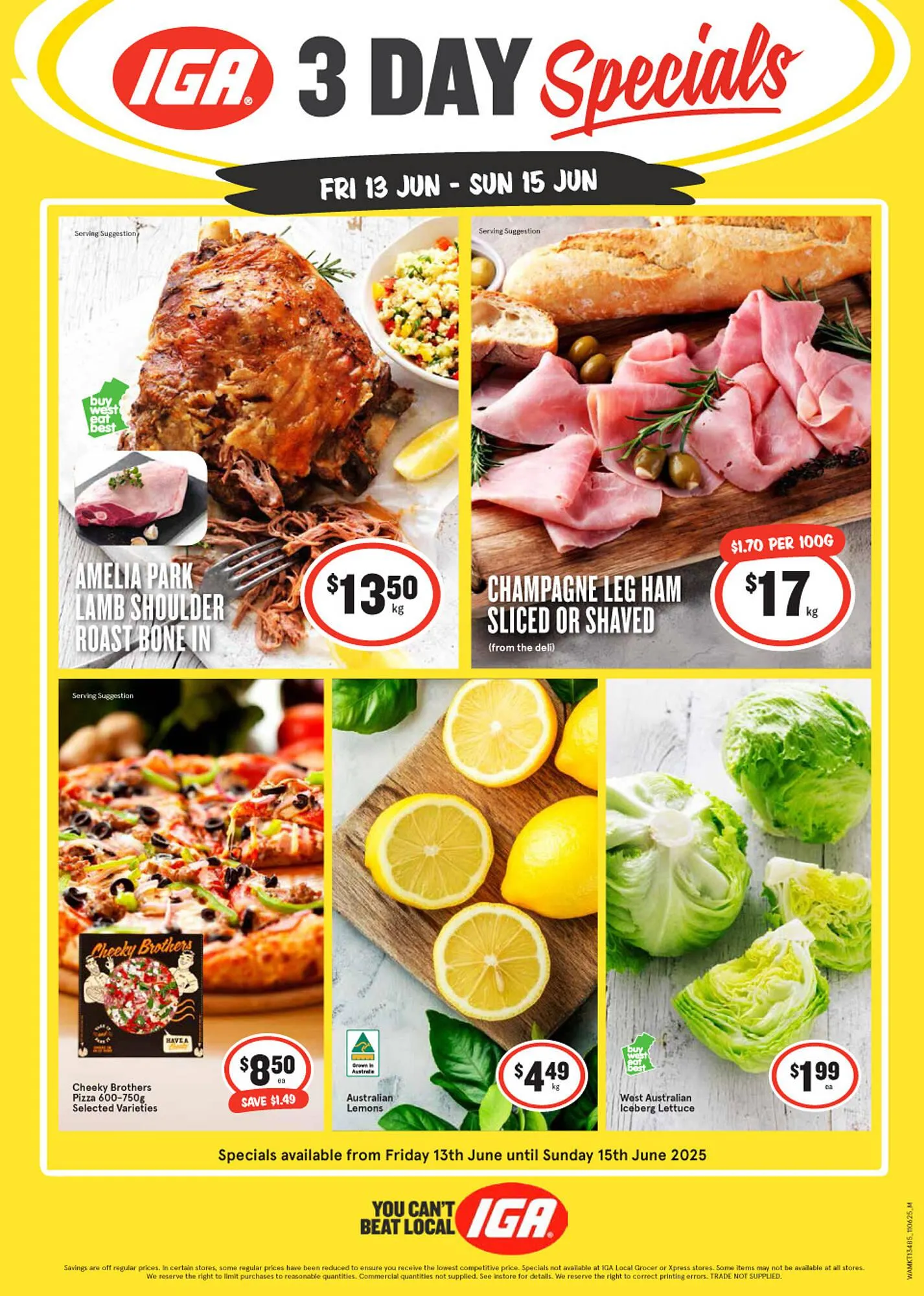 IGA catalogue - Catalogue valid from 13 June to 15 June 2025 - page 1
