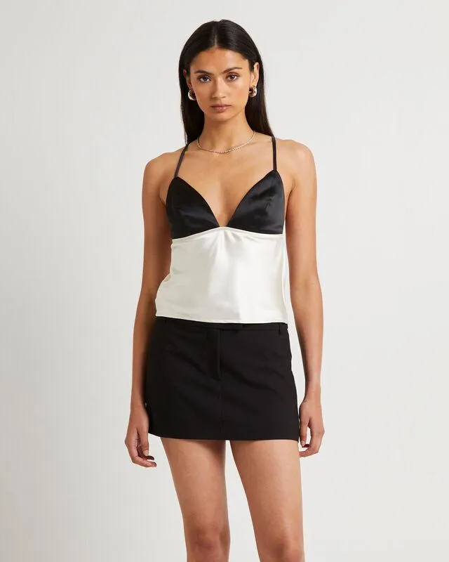 Camille Contrast Slip Top