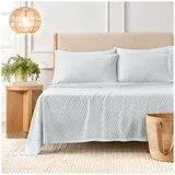 Purely Organic 300TC Cotton Sheet Set 4 Piece Queen