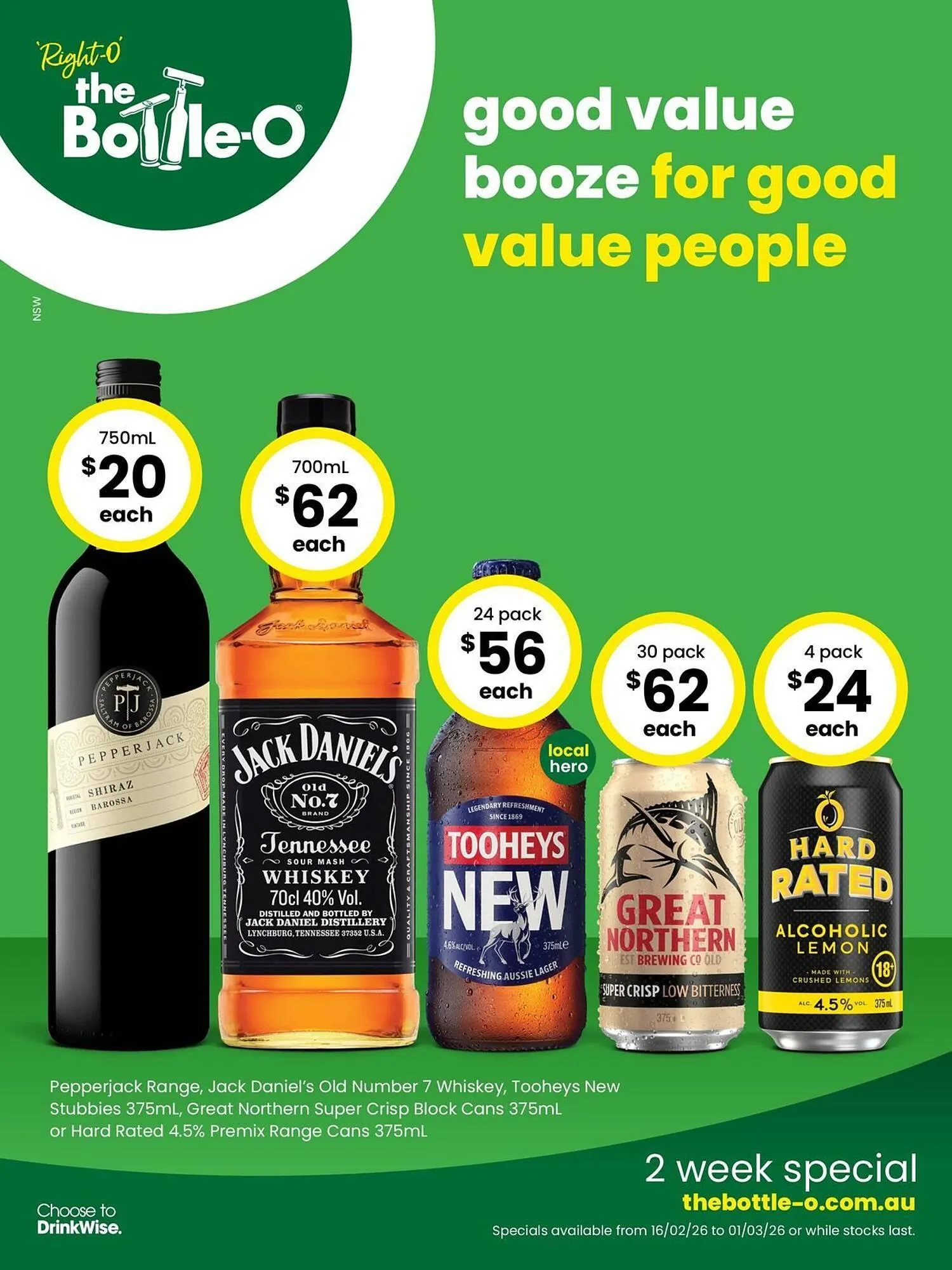 The Bottle O catalogue - 1