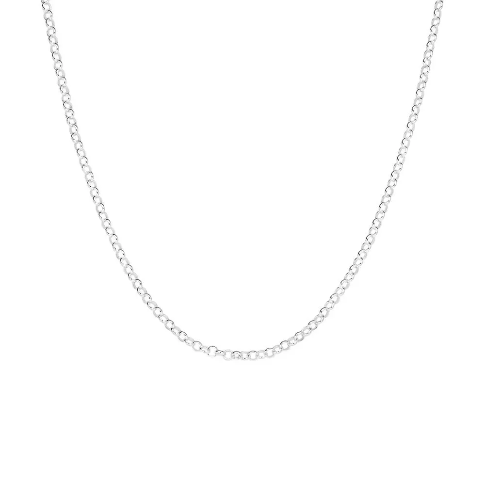 Silver 45cm Italian Belcher Chain