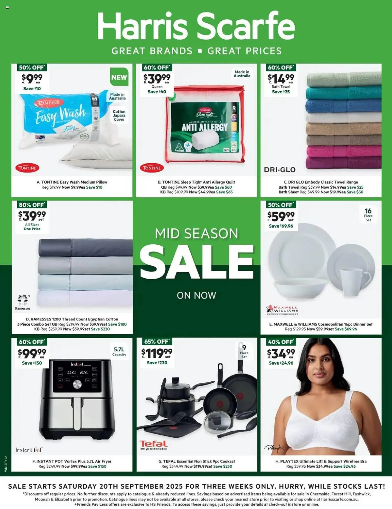 Harris Scarfe catalogue - Catalogue valid from 18 September to 20 September 2025 - page 1