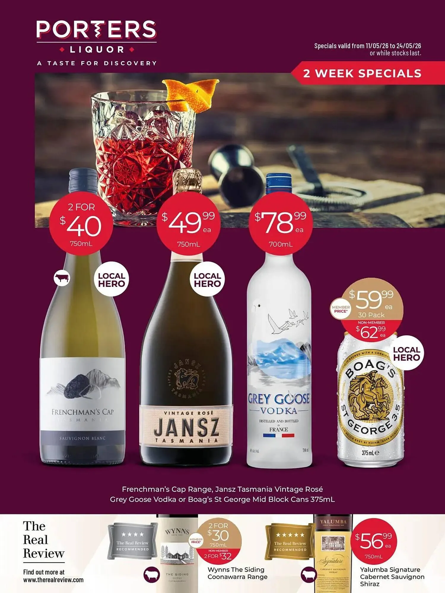 IGA Liquor catalogue - Catalogue valid from 9 May to 24 May 2026 - page 1
