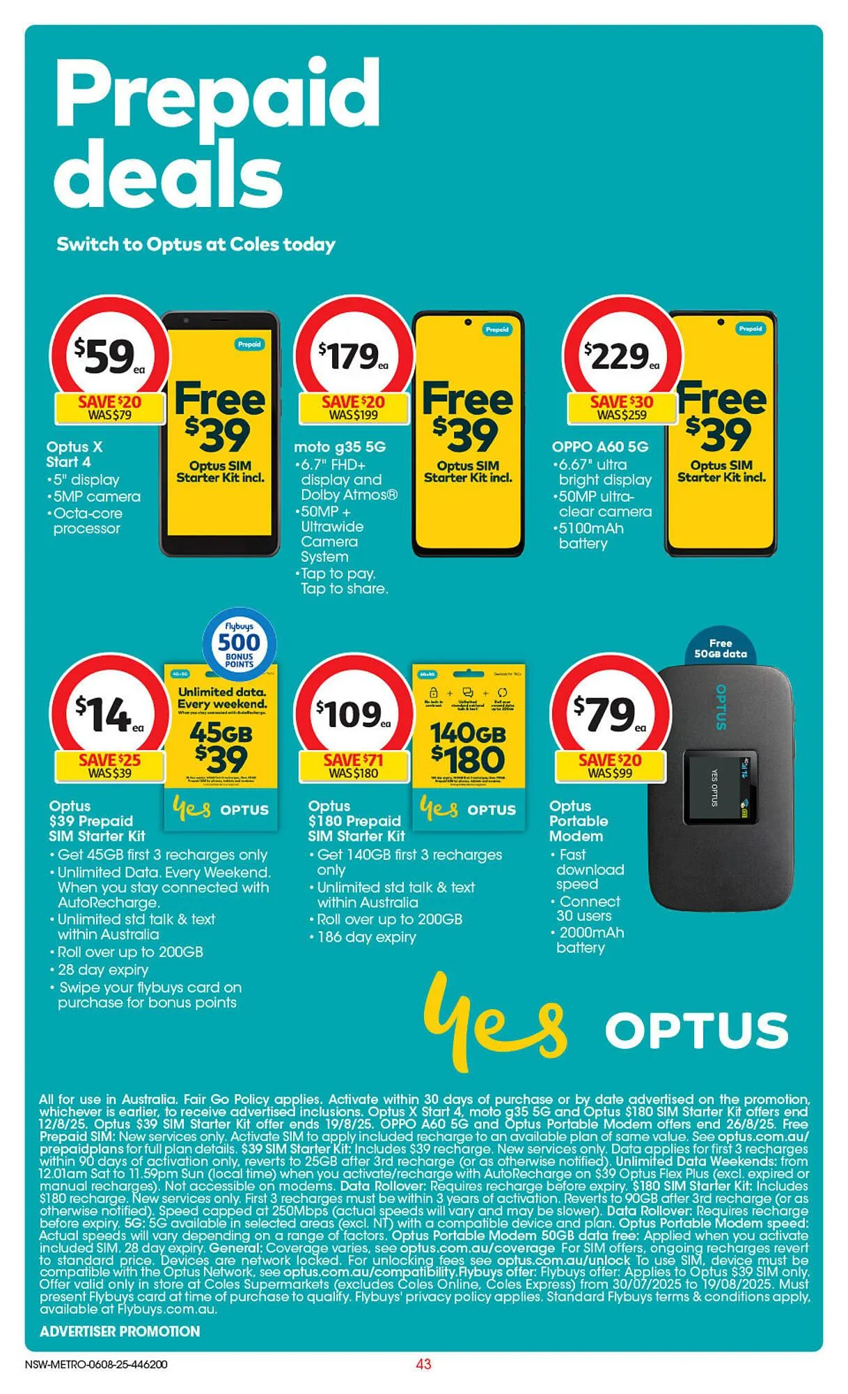 Coles catalogue - Catalogue valid from 6 August to 12 August 2025 - page 44