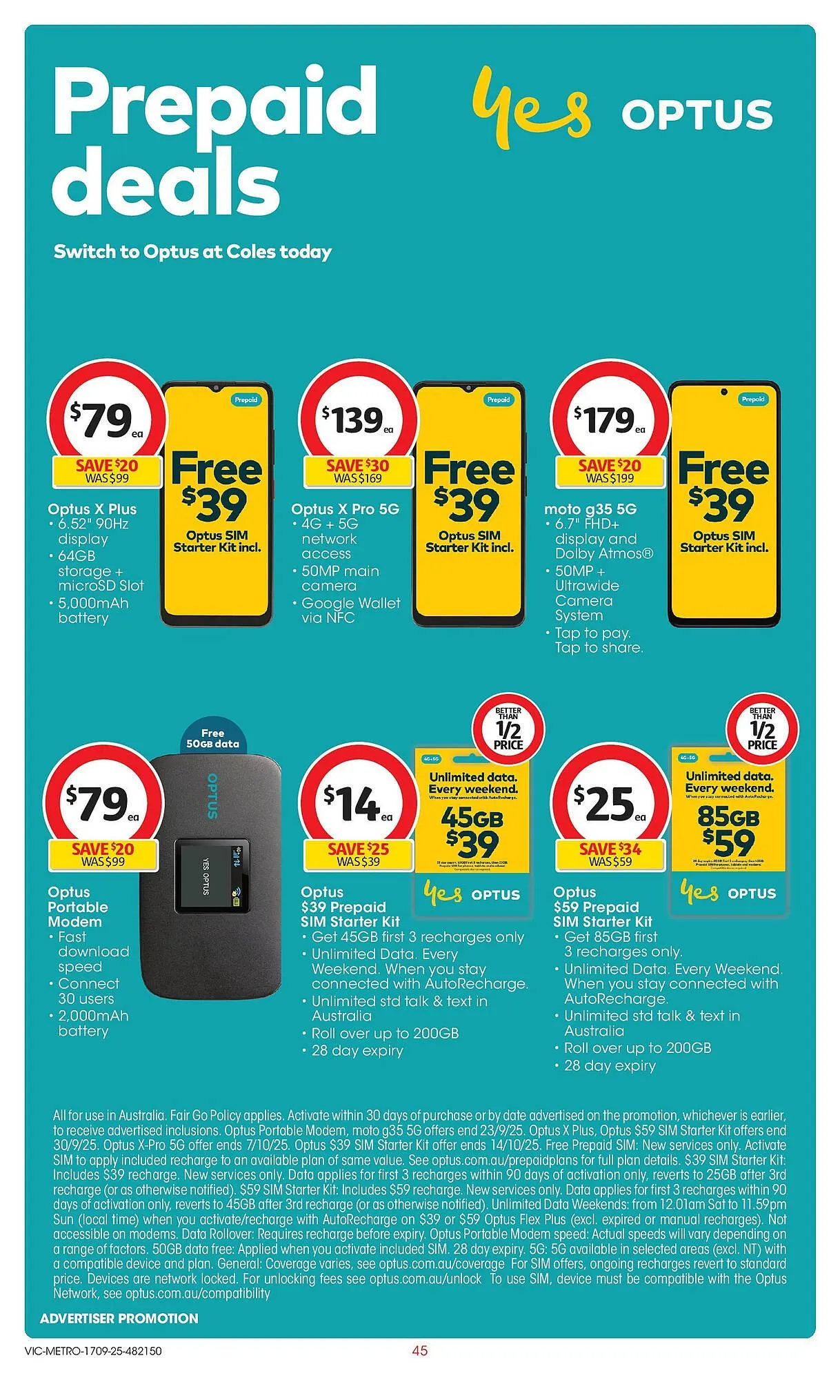 Coles catalogue - Catalogue valid from 17 September to 23 September 2025 - page 45
