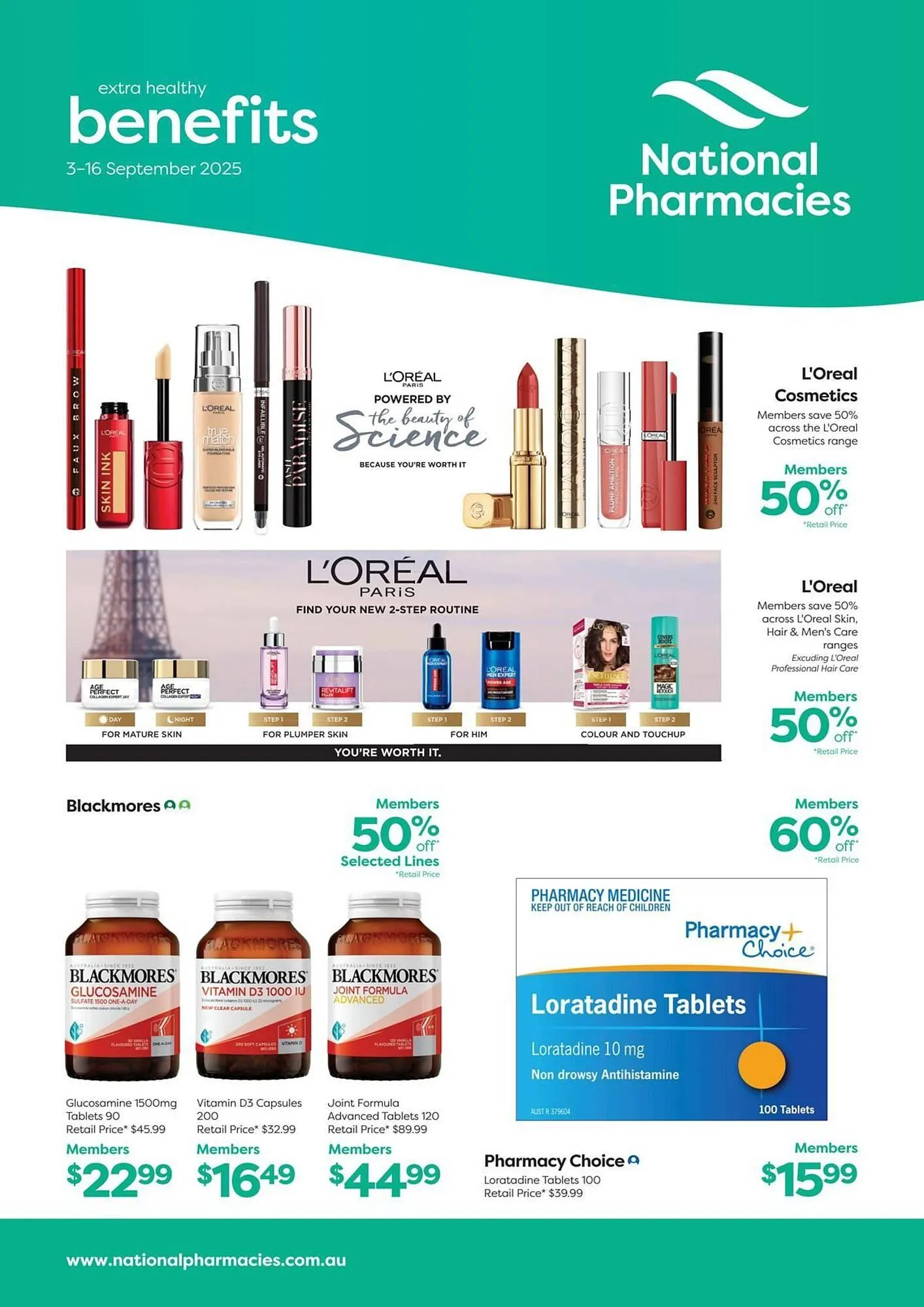 National Pharmacies catalogue - Catalogue valid from 8 September to 16 September 2025 - page 1