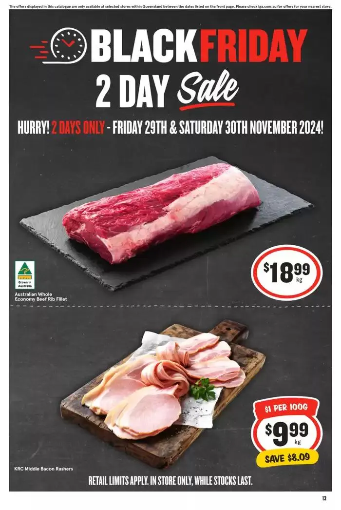 IGA 29/11 - Catalogue valid from 29 November to 30 November 2024 - page 1